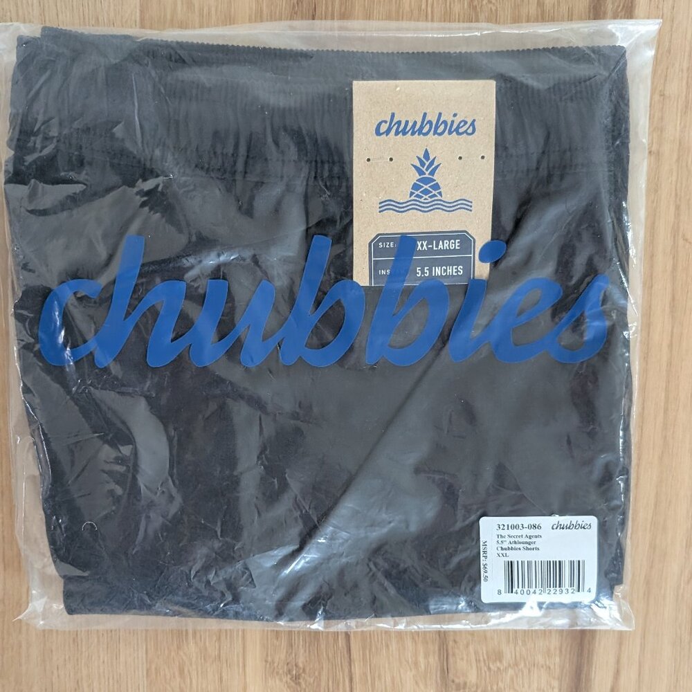 NWT Chubbies “The Secret Agents” Athlounger Shorts – Men’s XXL – Black - Picture 6 of 6